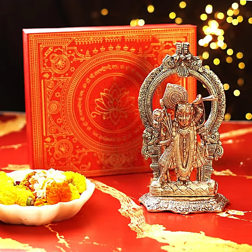 Servdharm Sacred Silver Shrinath Ji Idol