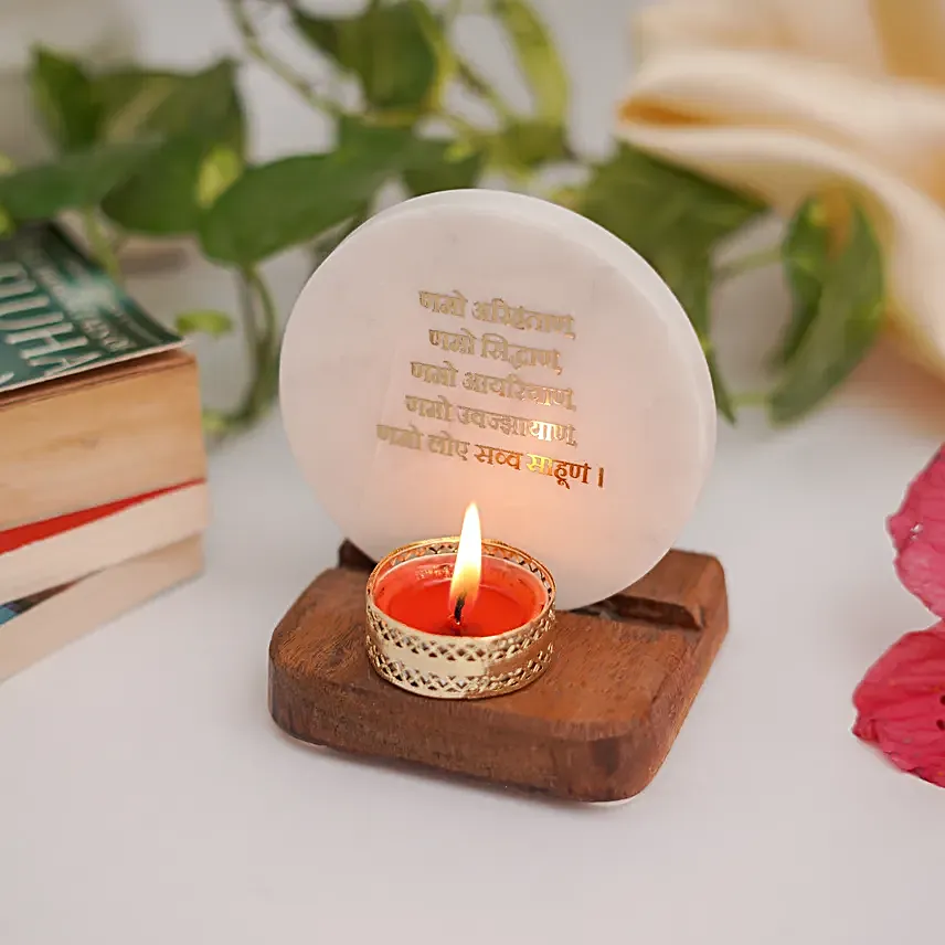 Namokar Mantra Tea Light Holder