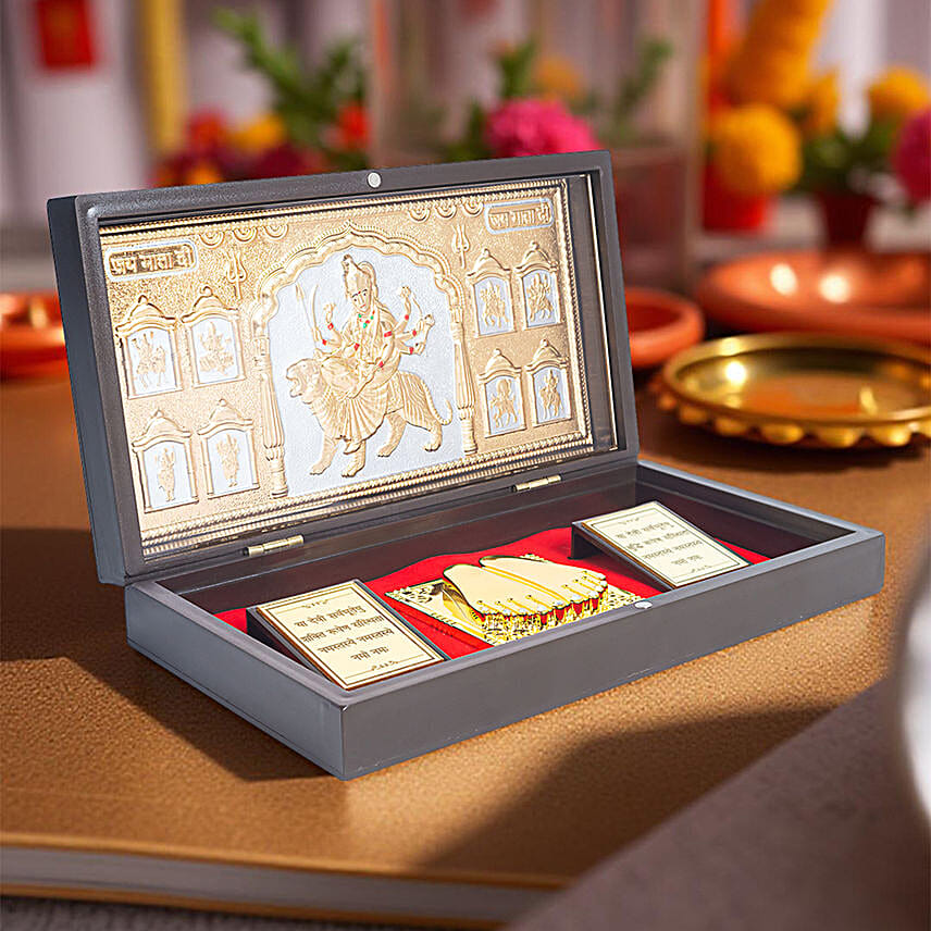24Kt Ambey Maa Pooja Box