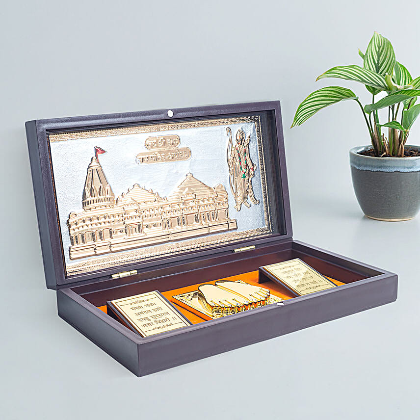 24Kt Shri Ram Ayodhya Mandir Pooja Box