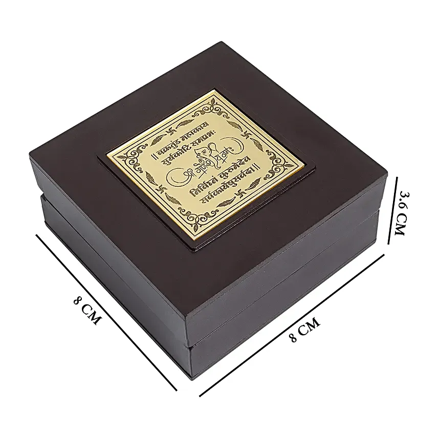 Ganesha Prayer Box Golden