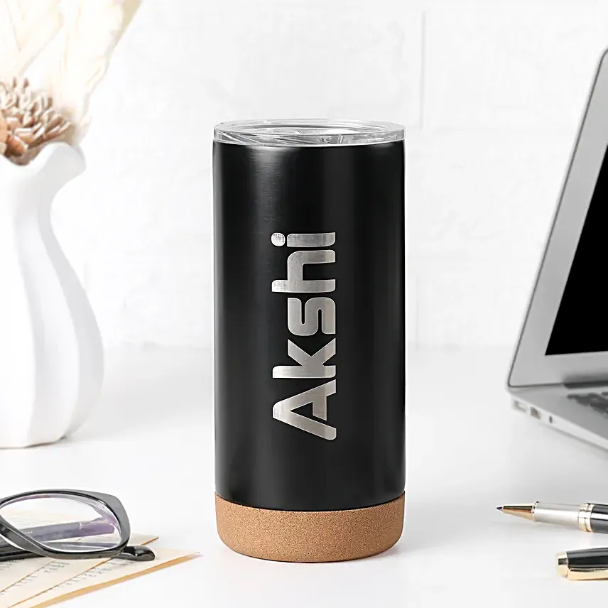 Personalised Name Cork Base Tumbler