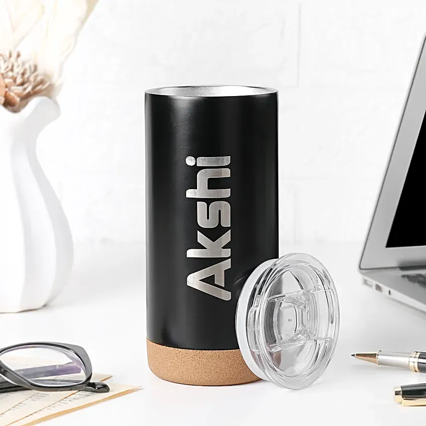 Personalised Name Cork Base Tumbler