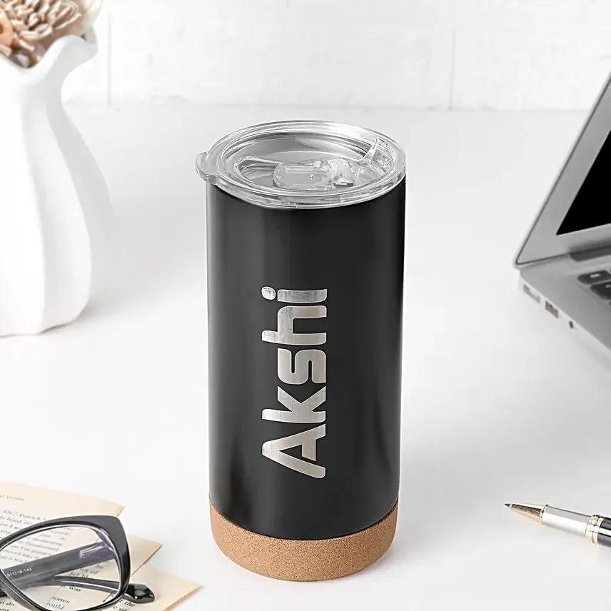 Personalised Name Cork Base Tumbler