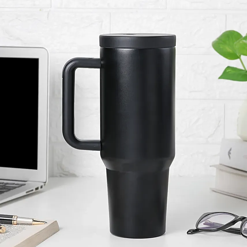 Personalised Stanley Style Black Tumbler