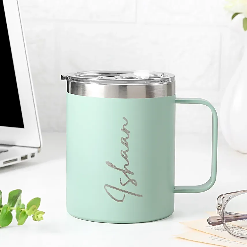 Personalised Vibrant Brew Mint Mug