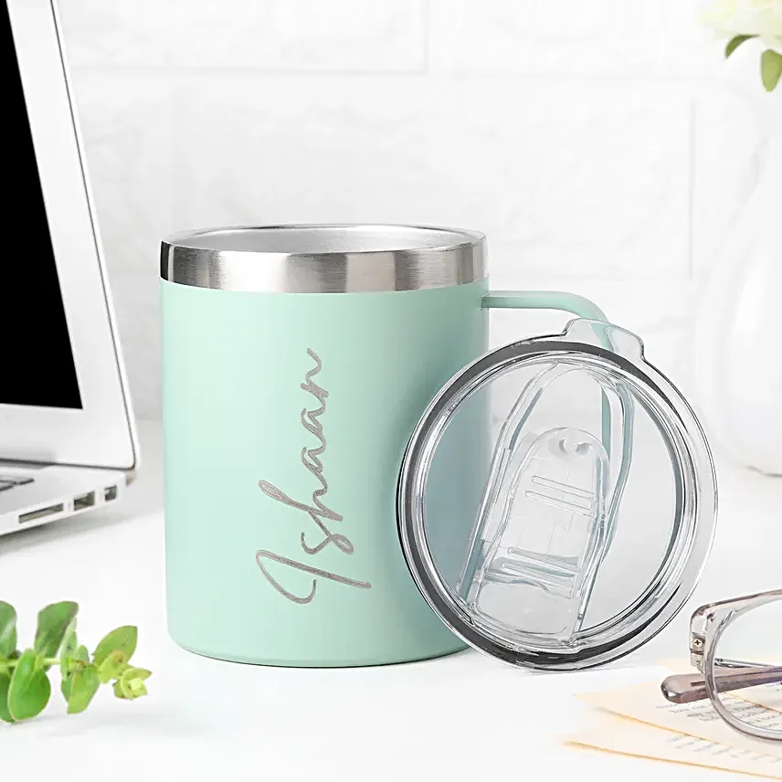 Personalised Vibrant Brew Mint Mug