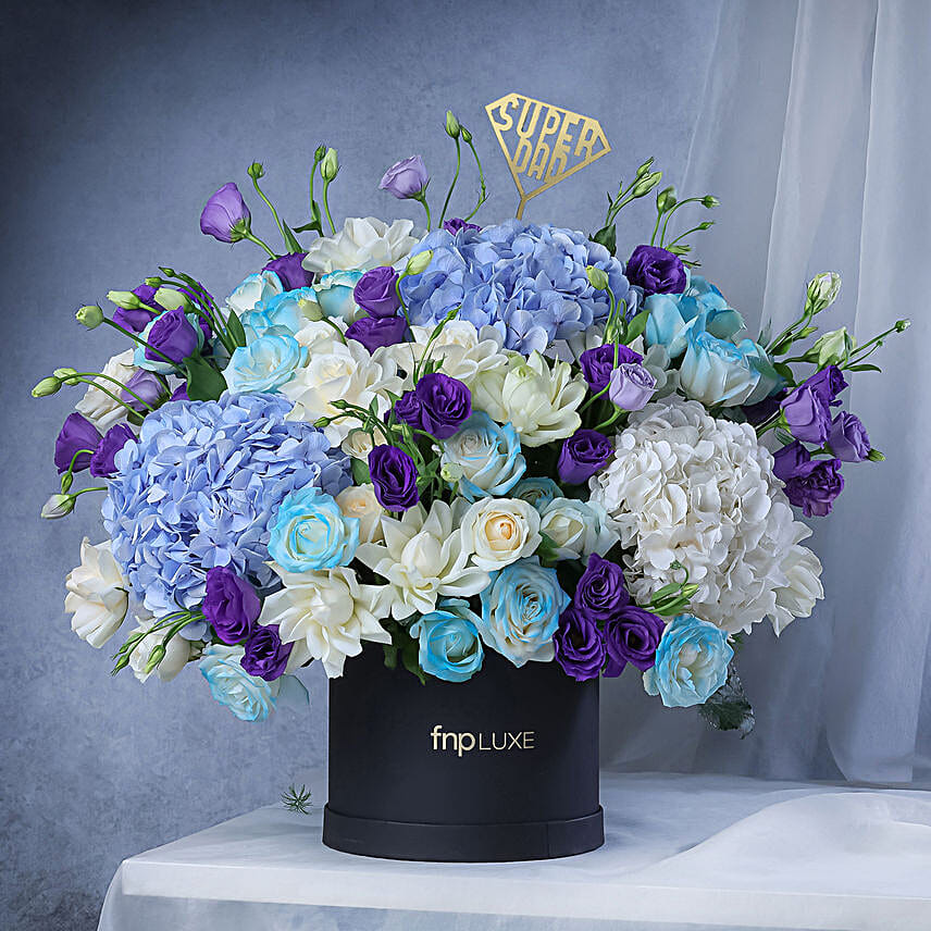 Blue Bold Blooms for Dad