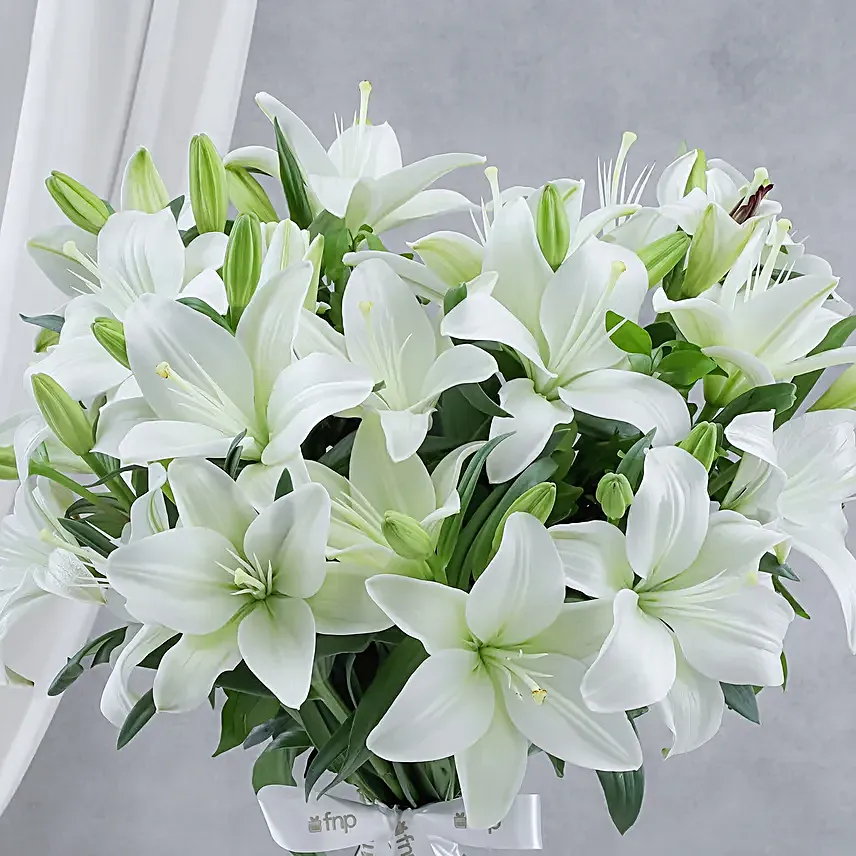 White Lily Congrats Floral Bouquet