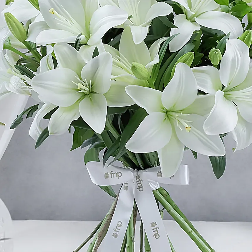 White Lily Congrats Floral Bouquet