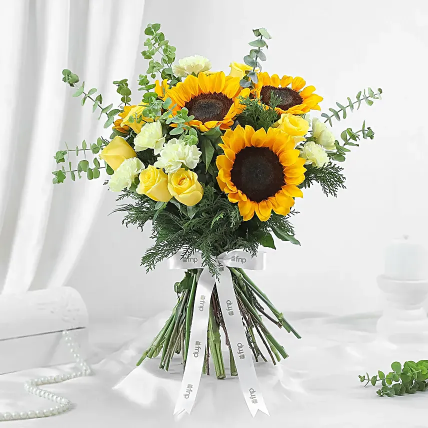 Bright Yellow Congratulations Floral Ensemble