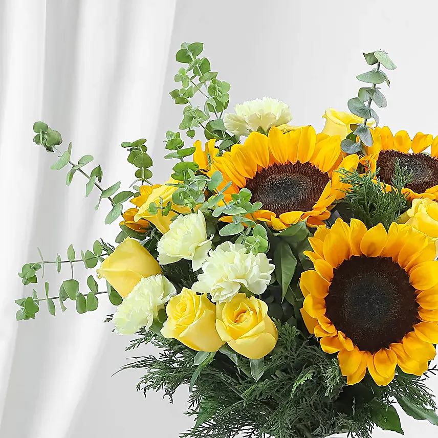Bright Yellow Congratulations Floral Ensemble
