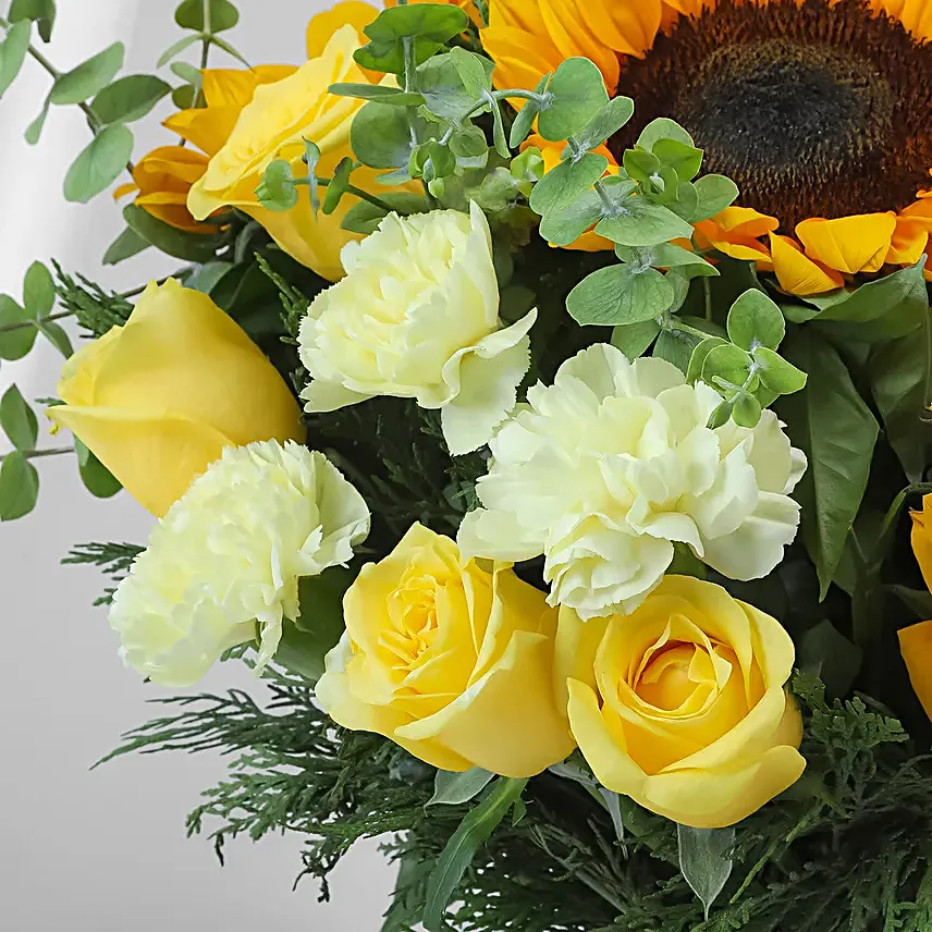 Bright Yellow Congratulations Floral Ensemble
