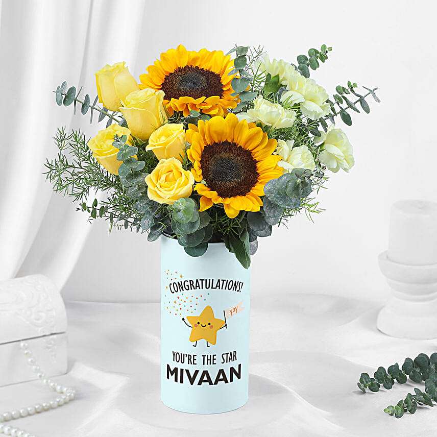 Congratulatory Sunshine Floral Arrangement