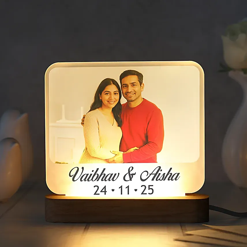 Cherished Personalised LED Lamp Gift