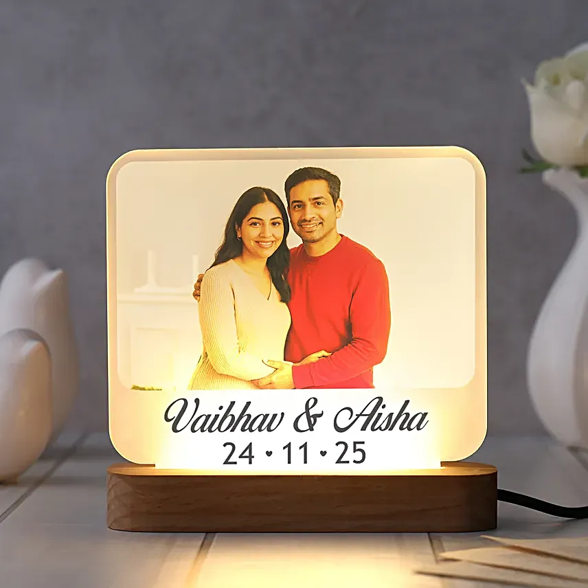 Cherished Personalised LED Lamp Gift