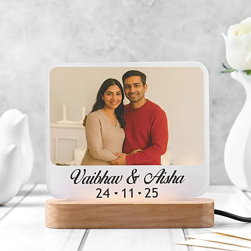 Cherished Personalised LED Lamp Gift
