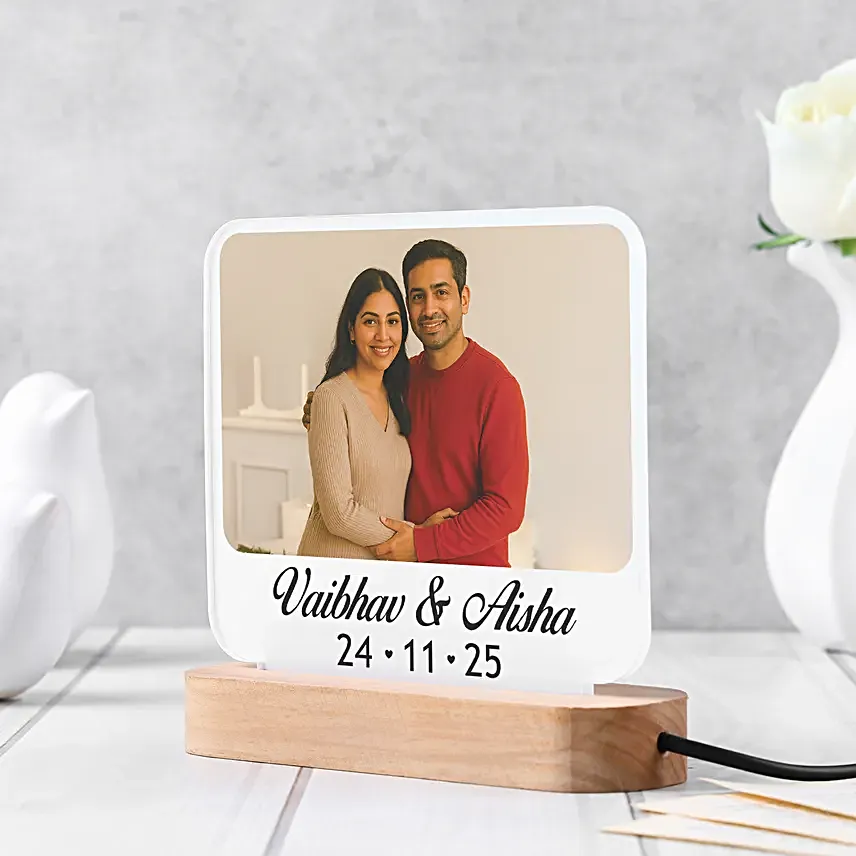 Cherished Personalised LED Lamp Gift