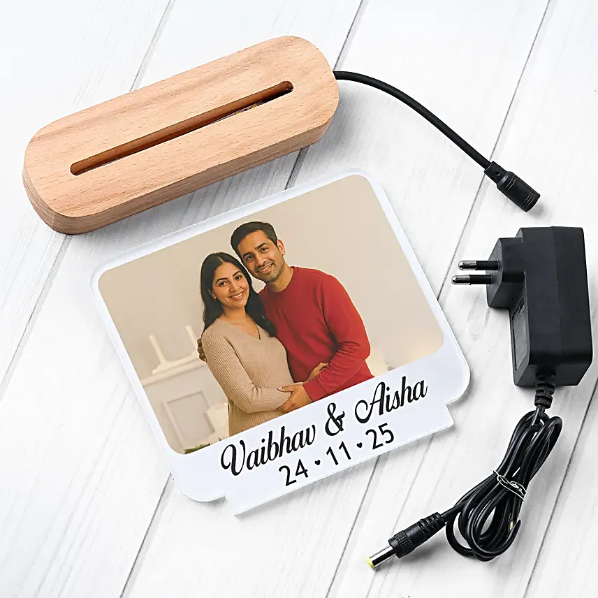 Cherished Personalised LED Lamp Gift