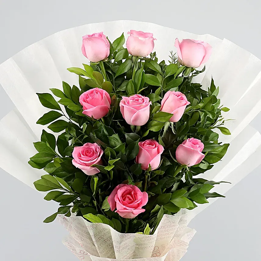 Pretty In Pastel Roses Bouquet Truffle Cake