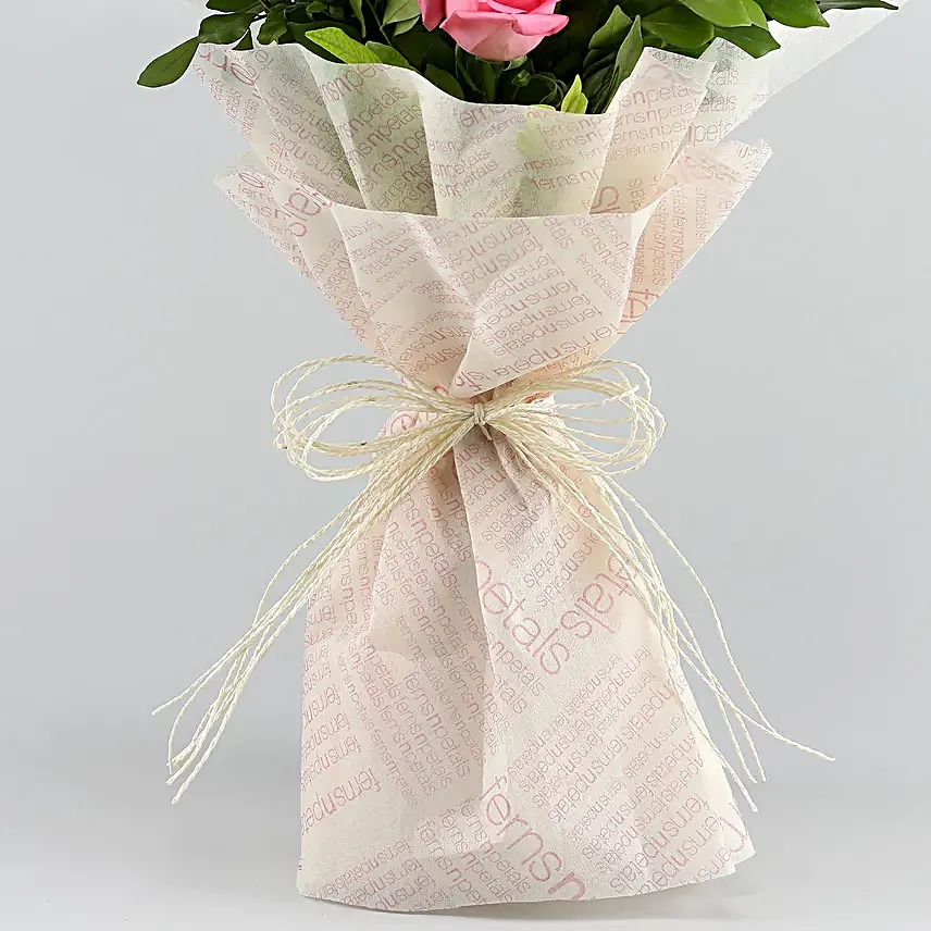 Pretty In Pastel Roses Bouquet Truffle Cake