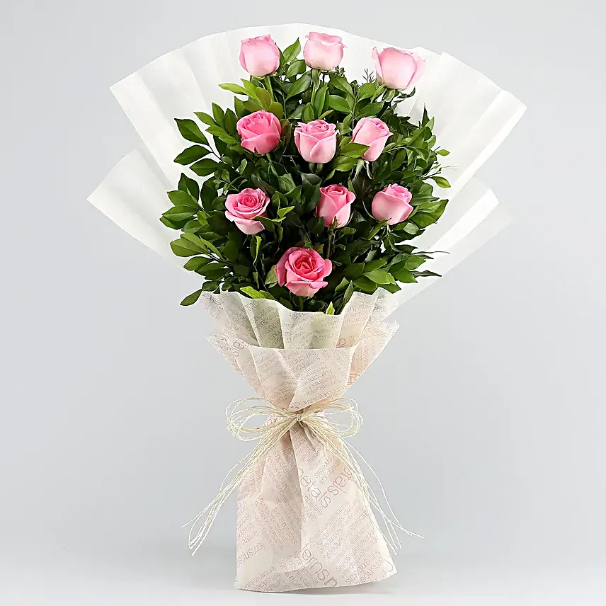 Pretty In Pastel Roses Bouquet Truffle Cake