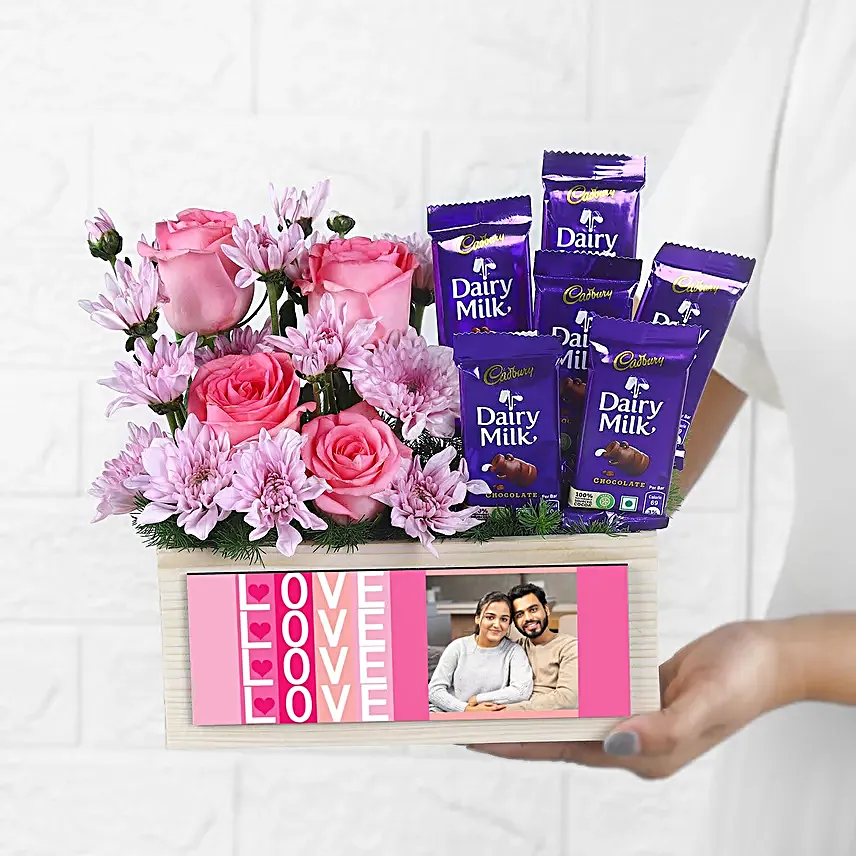 Sweet Symphony Chocolate and Flower Delight Combo