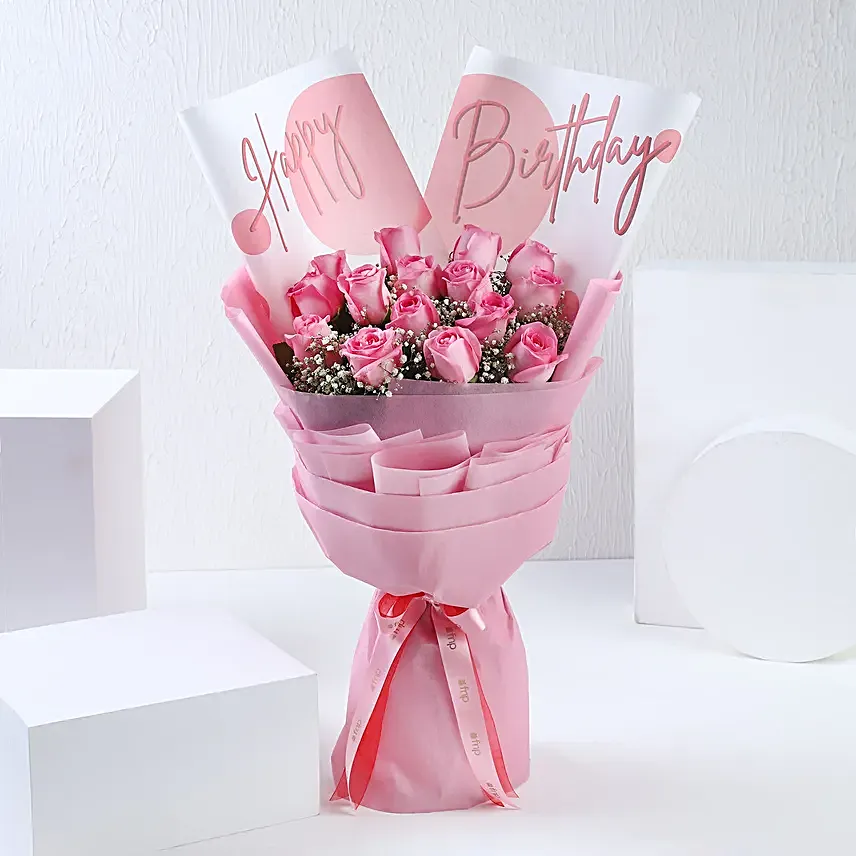 Birthday Blooms N Truffle Delight