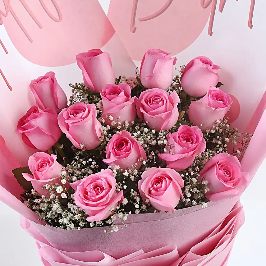 Birthday Blooms N Truffle Delight