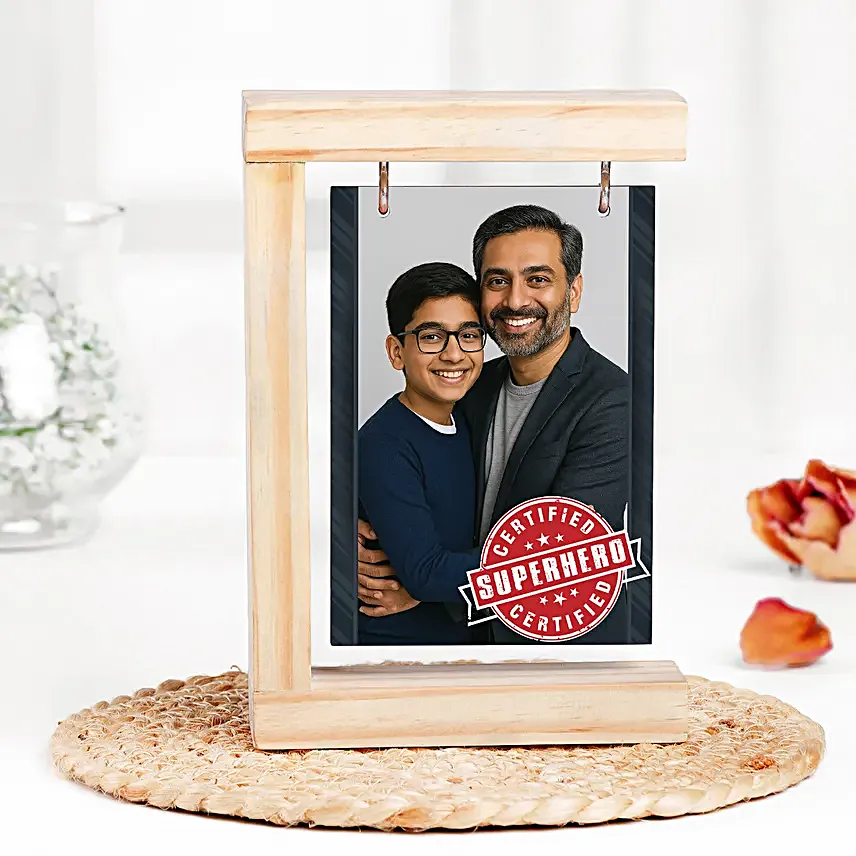 Wooden Hanging Frame for Father