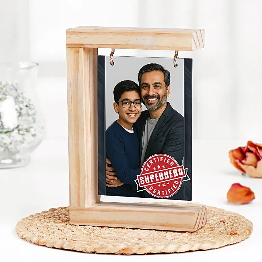 Wooden Hanging Frame for Father