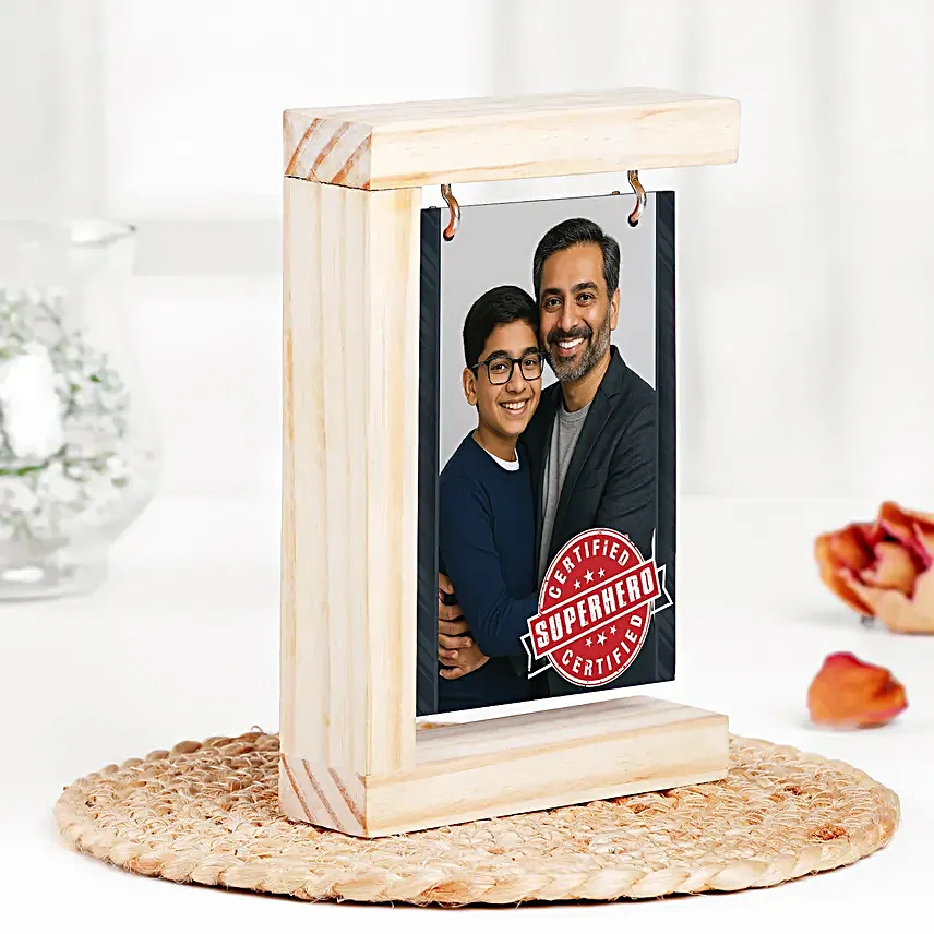 Wooden Hanging Frame for Father