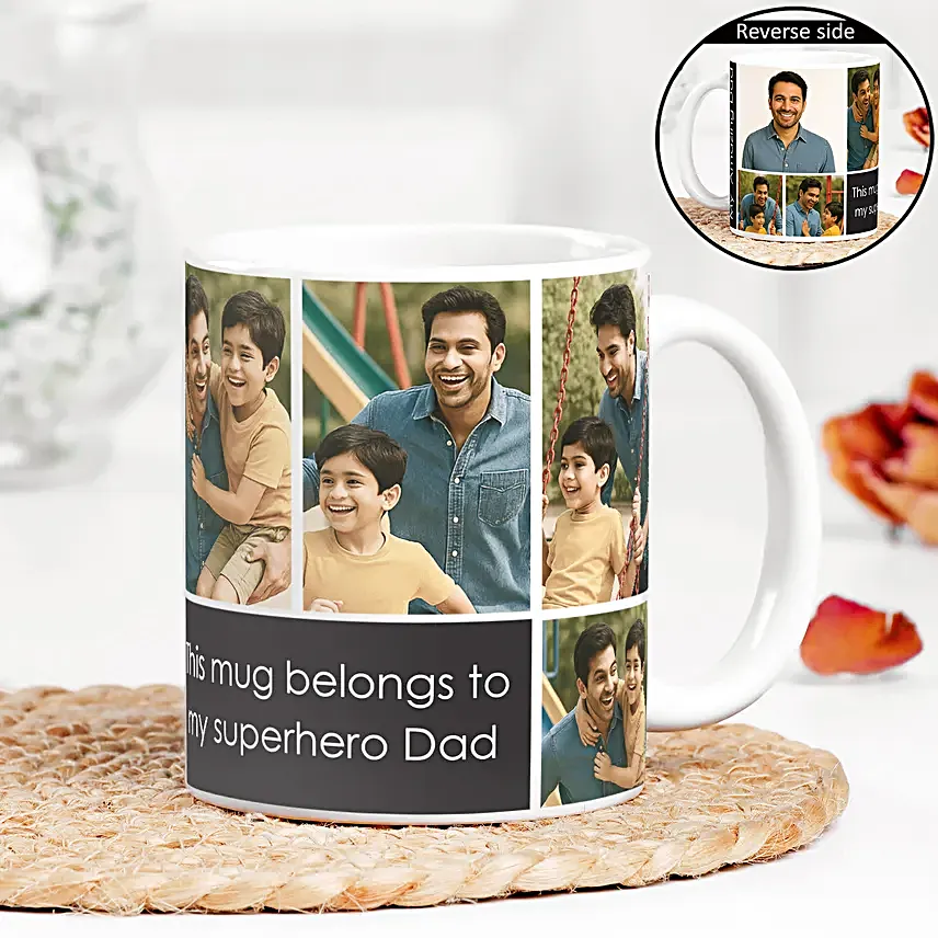 Cute Photo Mug for Super Dad