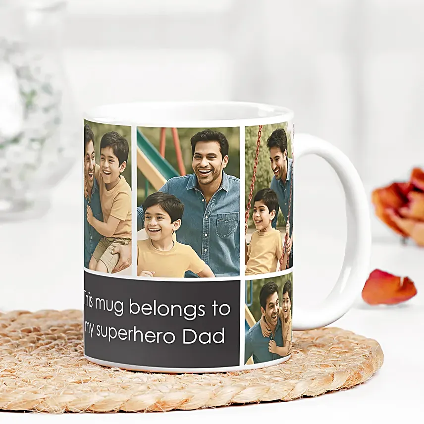 Cute Photo Mug for Super Dad