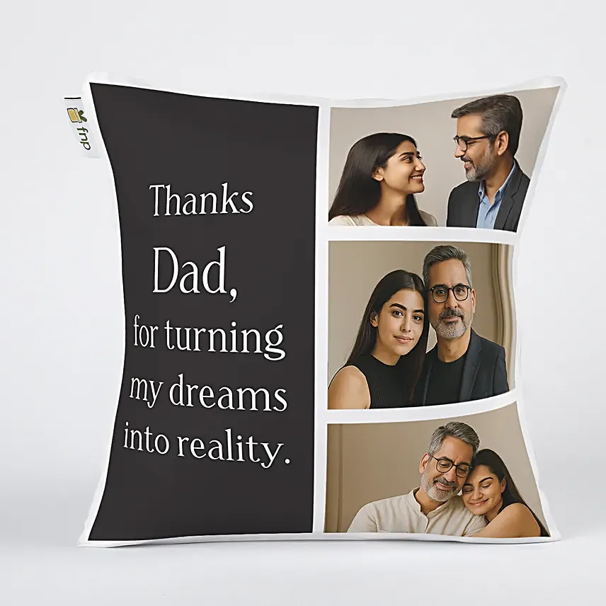 Dads Personalised Memory Cushion
