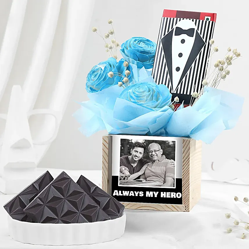 Personalised Gift with Chocolate Flowers N Organiser