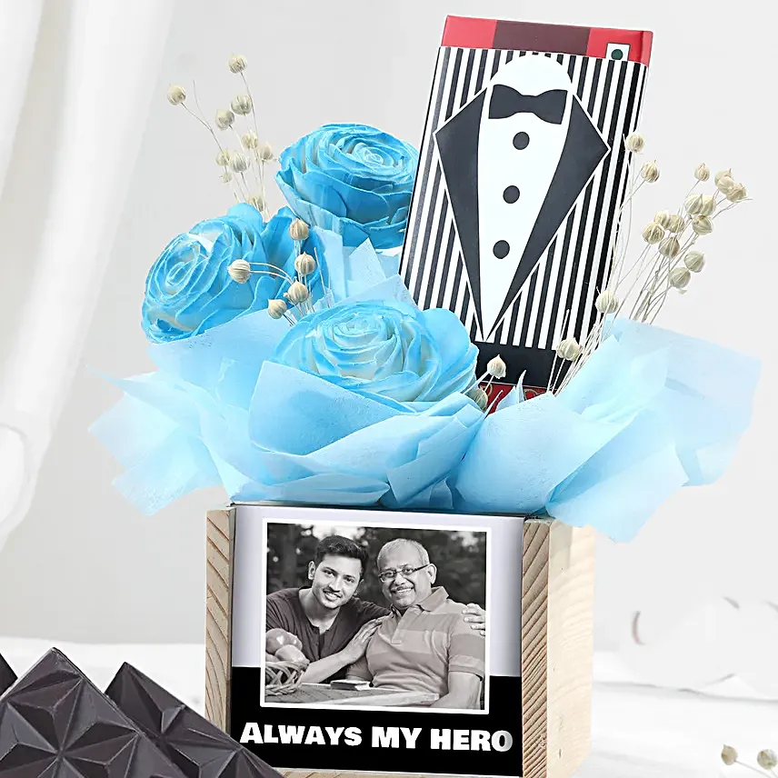 Personalised Gift with Chocolate Flowers N Organiser