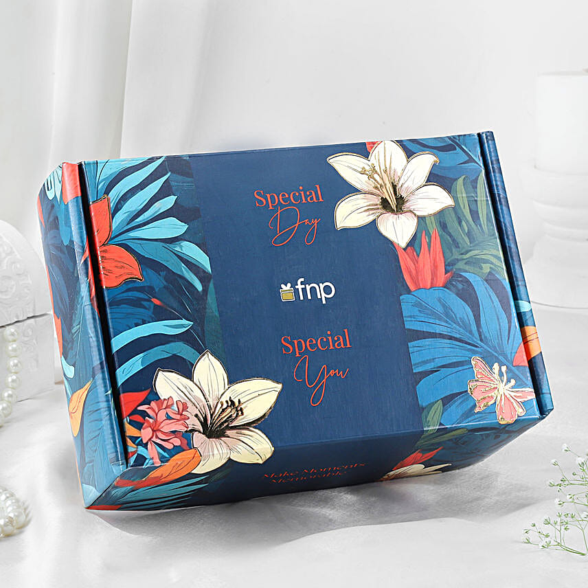 Luxury Gift Box with Perfume N Gourmet Treats