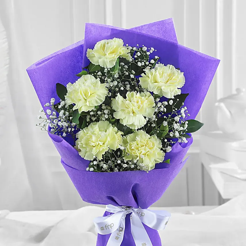 Buy Love Yellow Carnations