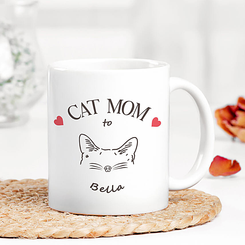 Personalised Cat Mum Photo Mug