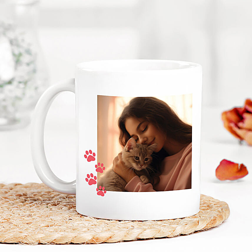 Personalised Cat Mum Photo Mug
