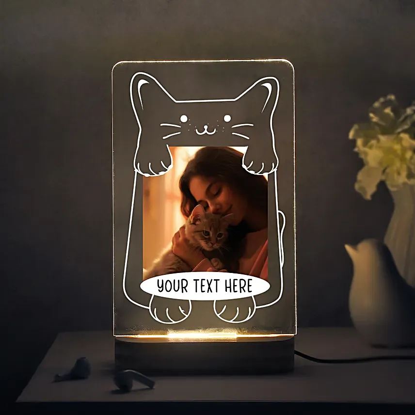 Purrfect Cat Mom Glow LED Lamp