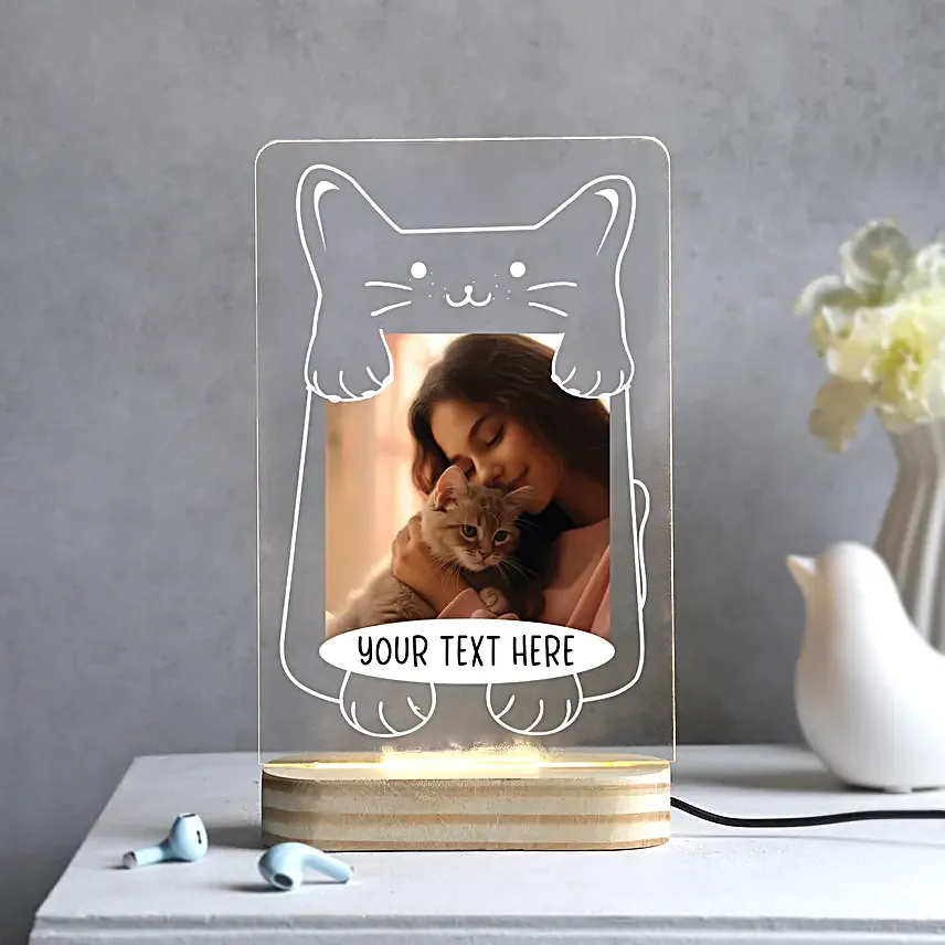 Purrfect Cat Mom Glow LED Lamp