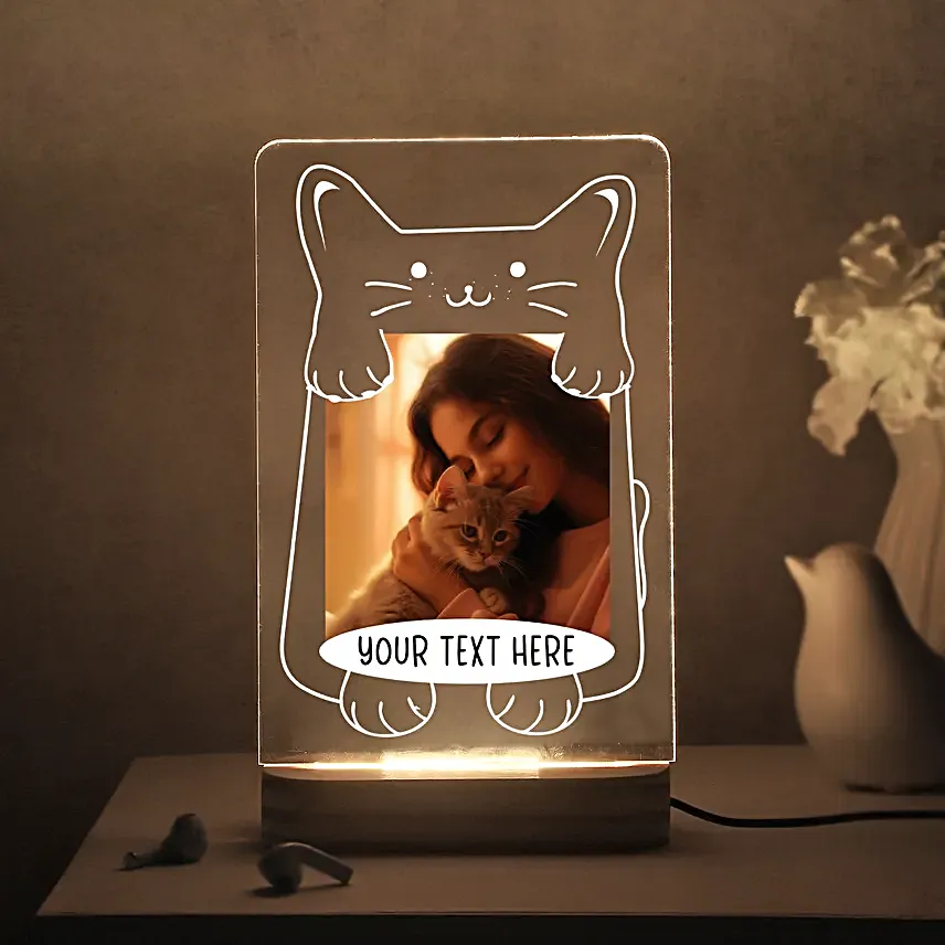 Purrfect Cat Mom Glow LED Lamp