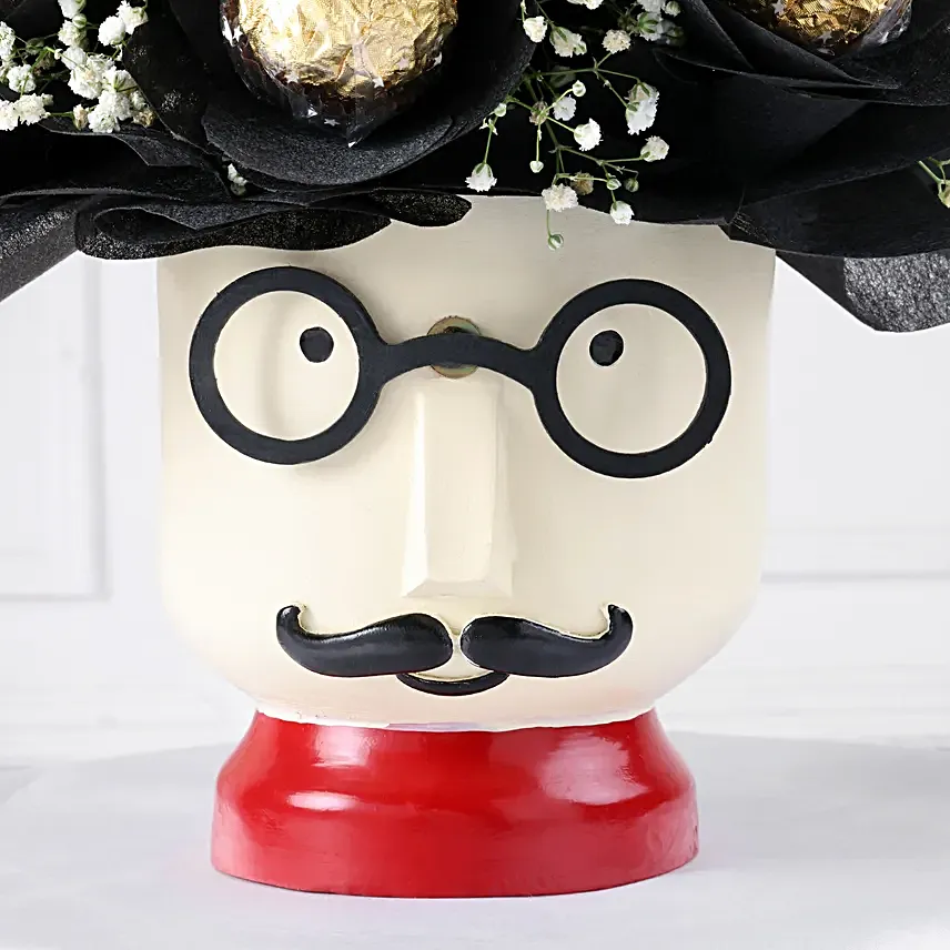 Gift Set with Chocolates Flowers n Topper