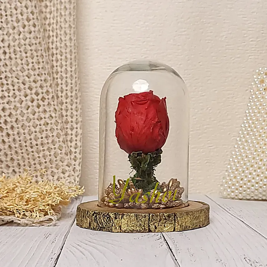 Personalised Forever Rose Valentine Gift