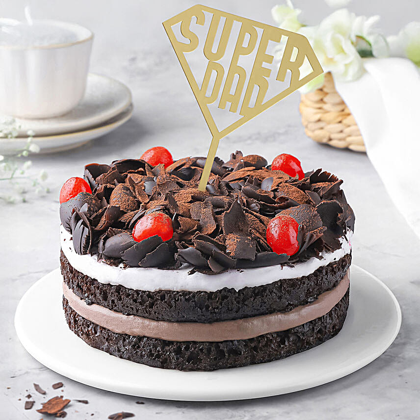 Super Dad Black Forest Cream Cake 500g