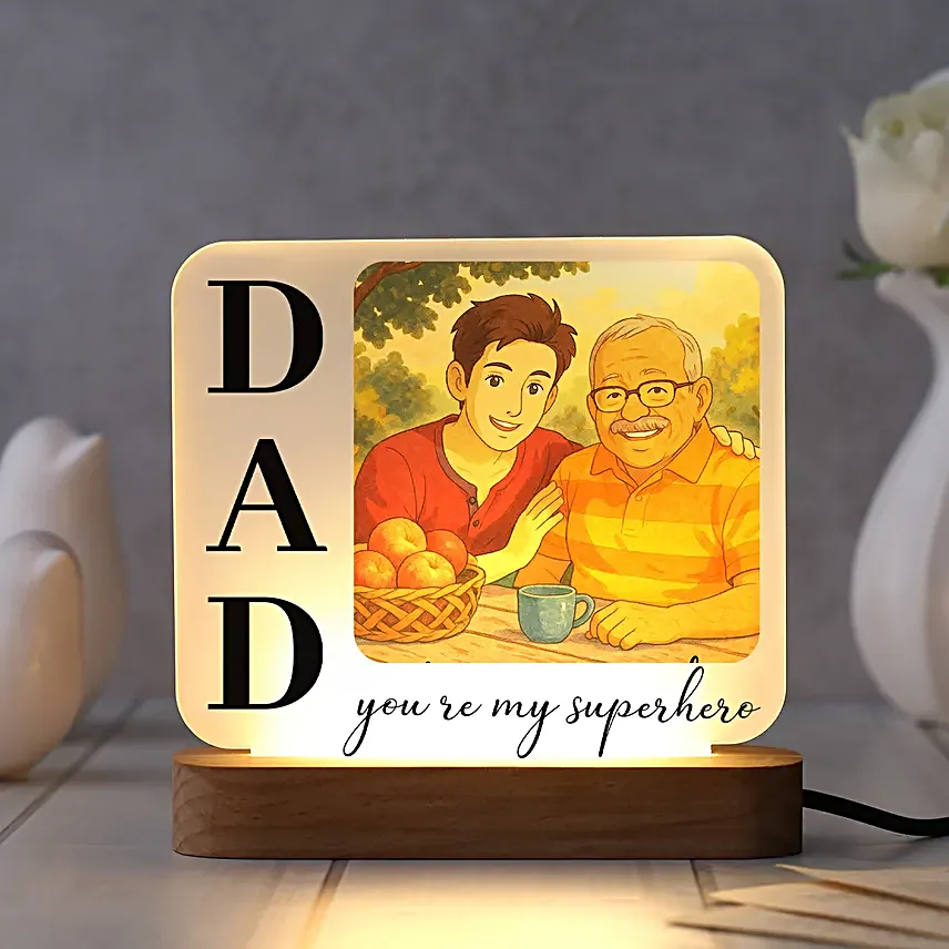 Lamp of Memories for Fathers Day