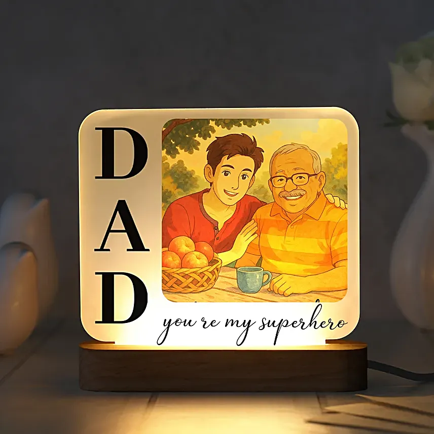 Lamp of Memories for Fathers Day