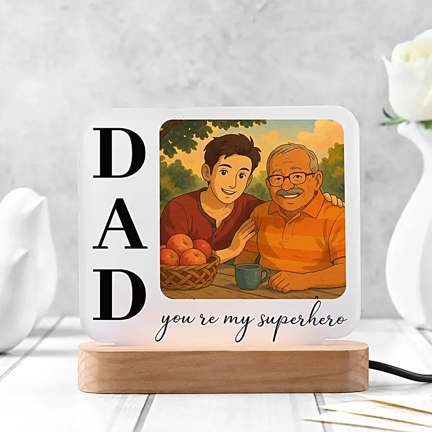 Lamp of Memories for Fathers Day